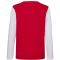 hummel DBU Dänemark 24 langarm Fan-Shirt Kinder 9160 - white/tango red 164