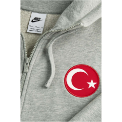 NIKE T&uuml;rkei Club Kapuzenjacke Herren 063 - dark grey heather/white XXL