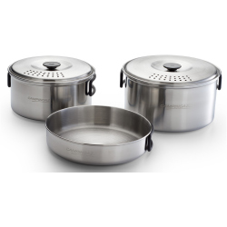 Campingaz Camping Koch-Geschirrset 5-teilig silber/schwarz