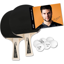BUTTERFLY Dimitrij Ovtcharov Tischtennisset schwarz