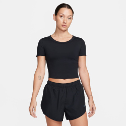 NIKE One Fitted Dri-FIT kurzarm Crop-Top Damen