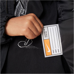 NIKE Sportswear Winterjacke mit Kapuze Kinder 010 - black/black/white M (137-147 cm)