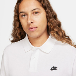 NIKE Club Poloshirt Herren 100 - white/black L