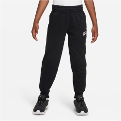 NIKE Club Fleece French Terry Jogginghose Kinder 010 - black/white M (137-147 cm)