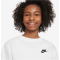 NIKE Sportswear Club Fleece Sweatshirt Kinder 100 - white/black XS (122-128 cm)