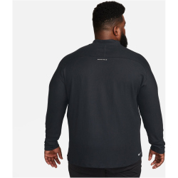NIKE Trail Dri-FIT langarm Laufshirt Herren 010 - black/black/white S