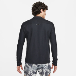 NIKE Trail Dri-FIT langarm Laufshirt Herren 010 - black/black/white S