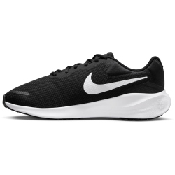 NIKE Revolution 7 Laufschuhe (extraweit) Herren 002 - black/white 38.5