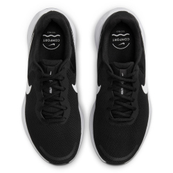NIKE Revolution 7 Laufschuhe (extraweit) Herren 002 - black/white 38.5