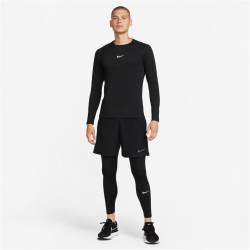 NIKE Pro Warm Tights Herren 010 - black/white S