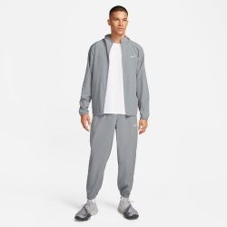 NIKE Form Vielseitige Dri-FIT Kapuzen-Trainingsjacke Herren 084 - smoke grey/reflective silv S