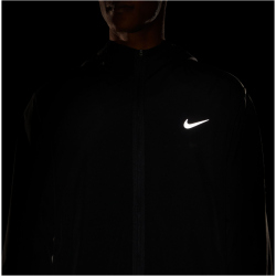 NIKE Form Vielseitige Dri-FIT Kapuzen-Trainingsjacke Herren 010 - black/reflective silv S