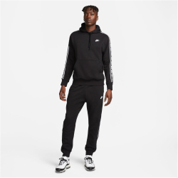 NIKE Club Fleece Grafik Kapuzen-Trainingsanzug Herren 010 - black/white S