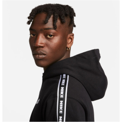 NIKE Club Fleece Grafik Kapuzen-Trainingsanzug Herren 010 - black/white S