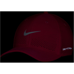 NIKE Dri-FIT ADV Rise SwooshFlex Cap 615 - fireberry/anthracite/white S/M