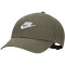 NIKE Club Unstructured Futura Wash Cap 325 - cargo khaki/white S/M
