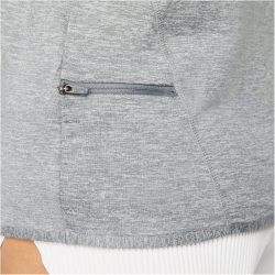 NIKE Swift Dri-FIT Element UV 1/4-Zip Laufshirt Damen 084 - smoke grey/lt smoke grey/reflective silv S
