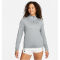 NIKE Swift Dri-FIT Element UV 1/4-Zip Laufshirt Damen 084 - smoke grey/lt smoke grey/reflective silv S