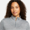 NIKE Swift Dri-FIT Element UV 1/4-Zip Laufshirt Damen 084 - smoke grey/lt smoke grey/reflective silv S