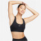NIKE Swoosh Light Support Non-Padded Sport-BH Damen 010 - black/white XS