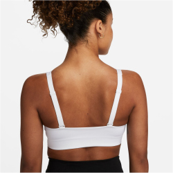 NIKE Indy Plunge Cutout Medium-Support Sport-BH Damen 100 - white/photon dust XXL