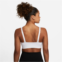 NIKE Indy Plunge Cutout Medium-Support Sport-BH Damen 100 - white/photon dust XXL