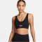 NIKE Indy Plunge Cutout Medium-Support Sport-BH Damen 010 - black/dk smoke grey XXL
