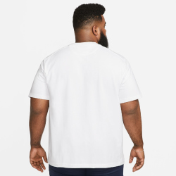 NIKE Dri-FIT Primary kurzarm Fitnessshirt Herren 100 - white/white XXL