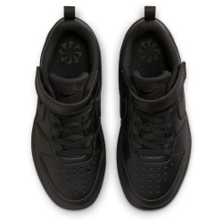 NIKE Court Borough Low Recraft Sneaker Kinder 002 - black/black-black 27.5
