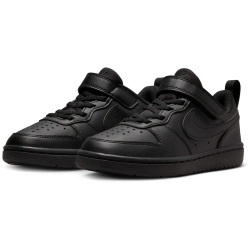 NIKE Court Borough Low Recraft Sneaker Kinder 002 - black/black-black 28.5