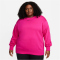 NIKE Sportswear Phoenix Fleece Plus Size Oversize Sweatshirt Damen 615 - fireberry/black 1X