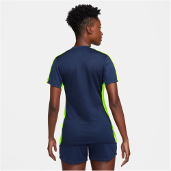 NIKE Dri-FIT Academy kurzarm Fu&szlig;ball Trainingsshirt Damen 452 - obsidian/volt/white XL