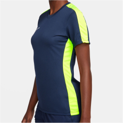NIKE Dri-FIT Academy kurzarm Fu&szlig;ball Trainingsshirt Damen 452 - obsidian/volt/white XL