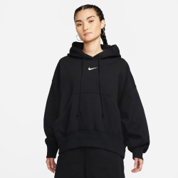 NIKE Sportswear Phoenix Over-Oversized Fleece Hoodie Damen 010 - black/sail M