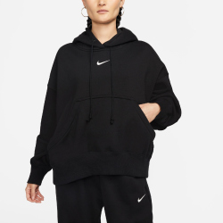 NIKE Sportswear Phoenix Over-Oversized Fleece Hoodie Damen 010 - black/sail M