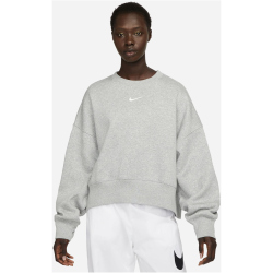 NIKE Sportswear Phoenix Over-Oversized Fleece Sweatshirt Damen 063 - dk grey heather/sail XL