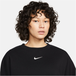 NIKE Sportswear Phoenix Over-Oversized Fleece Sweatshirt Damen 010 - black/sail XL