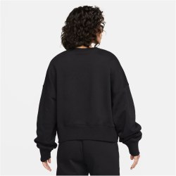 NIKE Sportswear Phoenix Over-Oversized Fleece Sweatshirt Damen 010 - black/sail XL