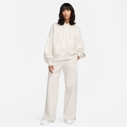 NIKE Sportswear Phoenix High-Waist Wide-Leg Fleece Jogginghose Damen 104 - lt orewood brn/sail M/T
