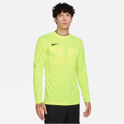NIKE Dri-FIT langarm Fu&szlig;ball-Schiedsrichtertrikot Herren 702 - volt/black S
