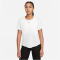 NIKE Dri-FIT One Standard Fit kurzarm Sportshirt Damen 100 - white/black XXL