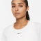 NIKE Dri-FIT One Standard Fit kurzarm Sportshirt Damen 100 - white/black XXL