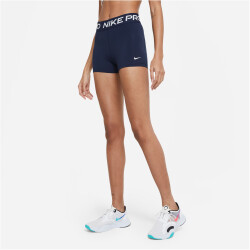 NIKE Pro 3 Inch Tights Shorts Damen 451 - obsidian/white XXS