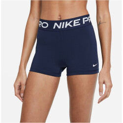 NIKE Pro 3 Inch Tights Shorts Damen 451 - obsidian/white XXS