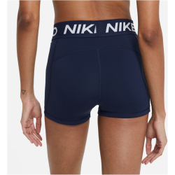 NIKE Pro 3 Inch Tights Shorts Damen 451 - obsidian/white XL