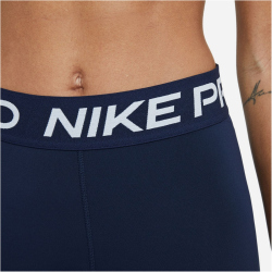 NIKE Pro 3 Inch Tights Shorts Damen 451 - obsidian/white XL