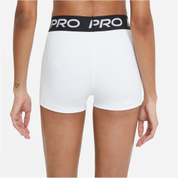 NIKE Pro 3 Inch Tights Shorts Damen 100 - white/black/black XS