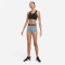 NIKE Pro 3" Tights Shorts Damen 084 - smoke grey/htr/black/black XXS