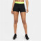NIKE Pro 3 Inch Tights Shorts Damen 013 - black/volt/white XL
