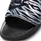 NIKE Victori One Print Badelatschen Damen 011 - black/black-metallic silver 35.5